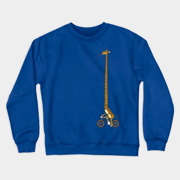 The Long Bike Ride Crewneck Sweatshirt by qetza